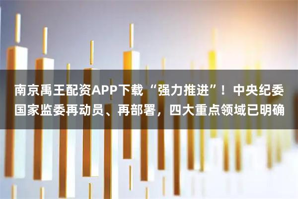 南京禹王配资APP下载 “强力推进”！中央纪委国家监委再动员、再部署，四大重点领域已明确